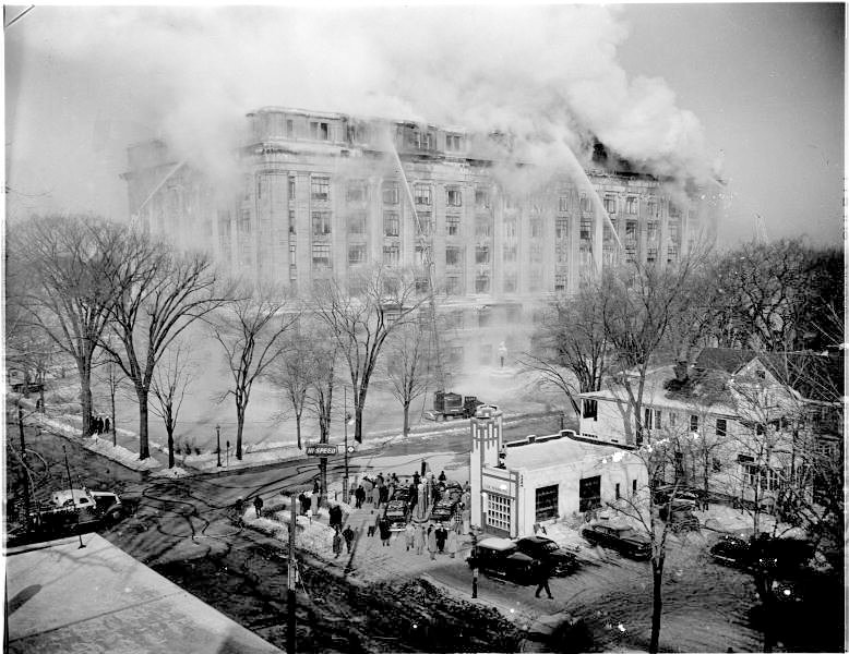 1951 : State Office Fire Decimates Michigan Government Archives